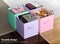 Sorbus 6 Pack 13 Inch Foldable Storage Cubes with Handles- for Organizing Home, Shelves, Nursery, Playroom, Closet and More